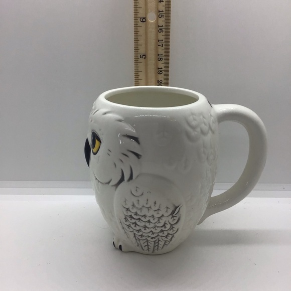 Harry Potter White Ceramic 3D Hedwig Snowy Owl Cup Mug 10 oz - Picture 8 of 12